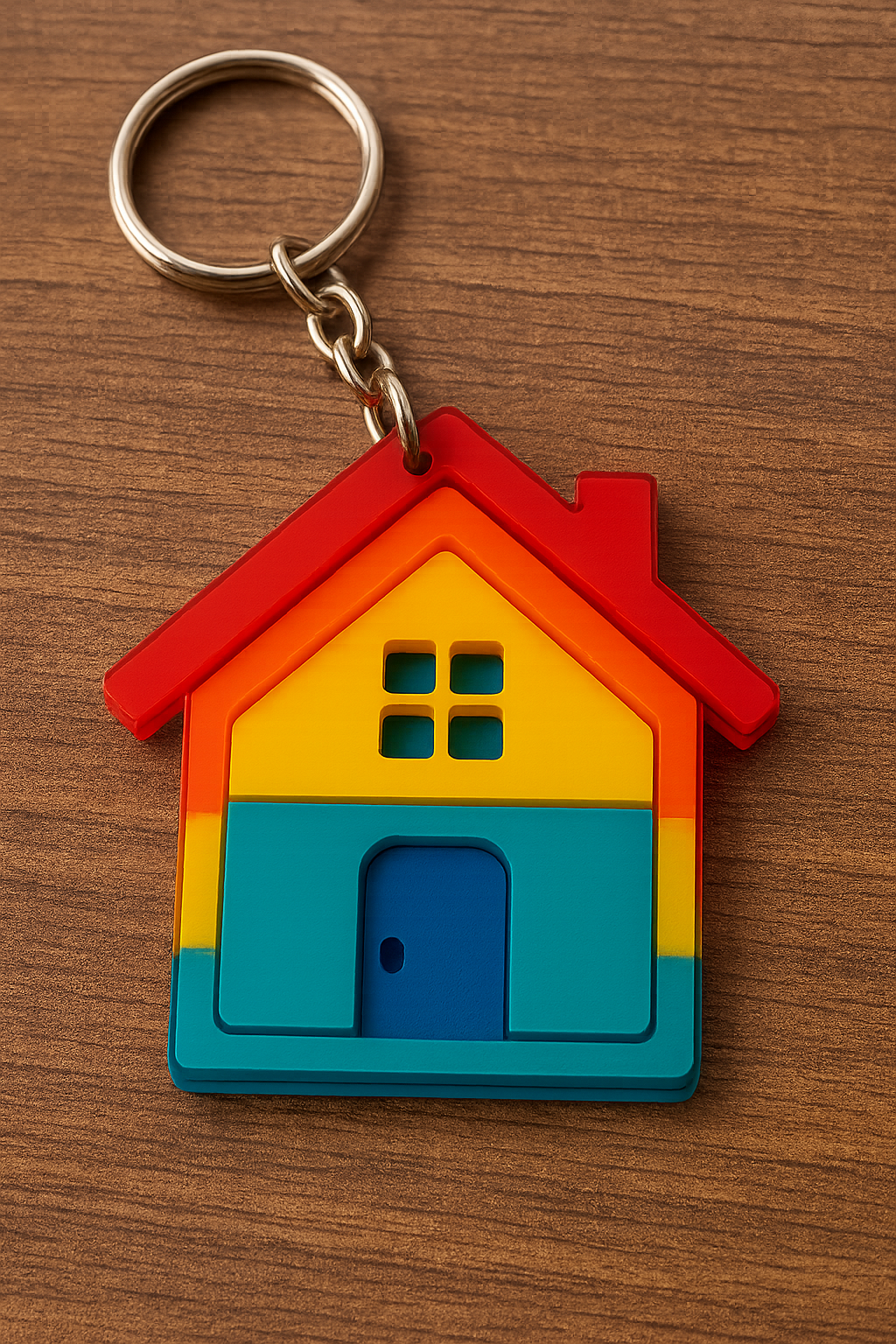 Personalized laser cut keychain in wood or acrylic